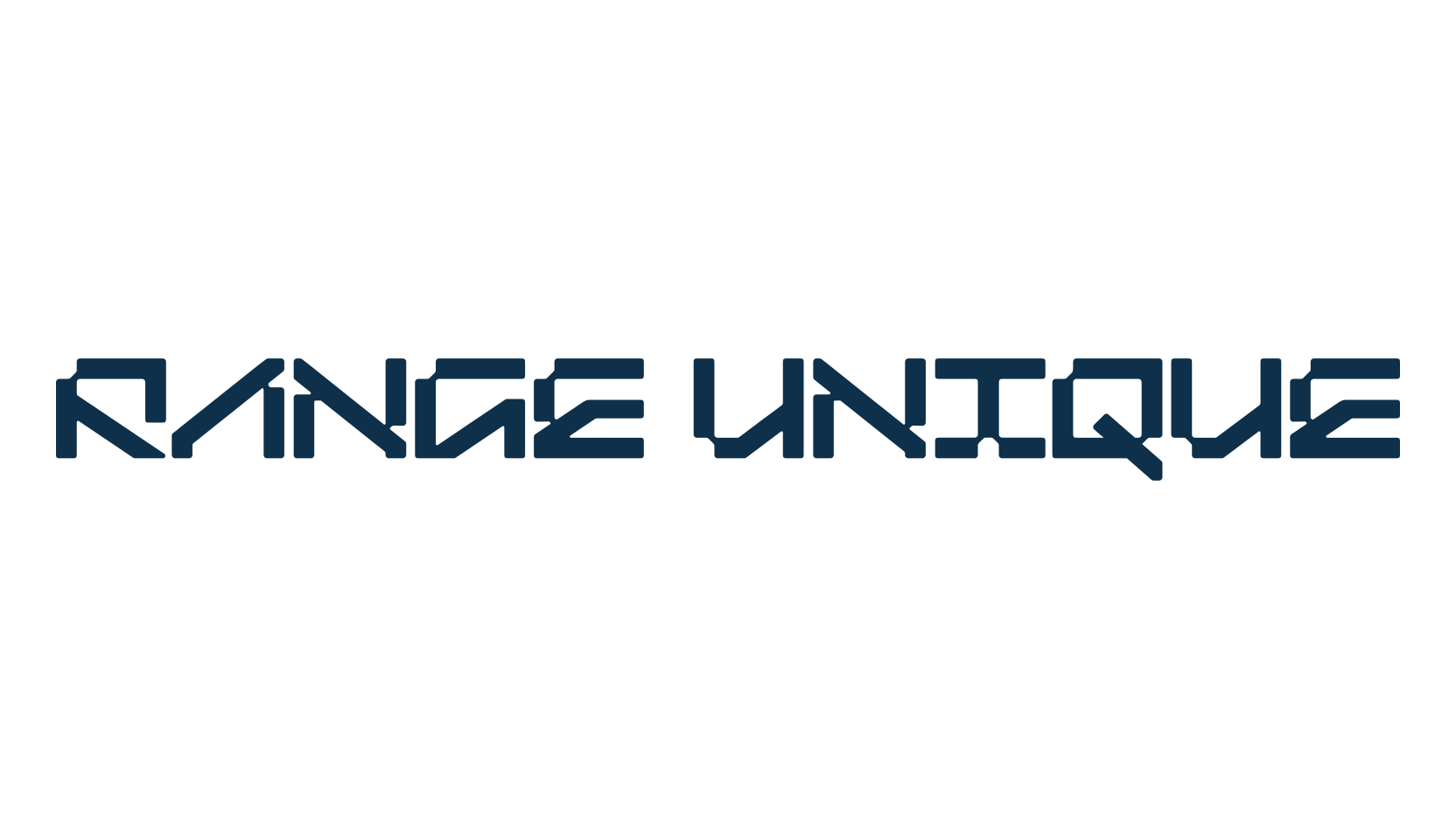 Range Unique, sci-fi font preview