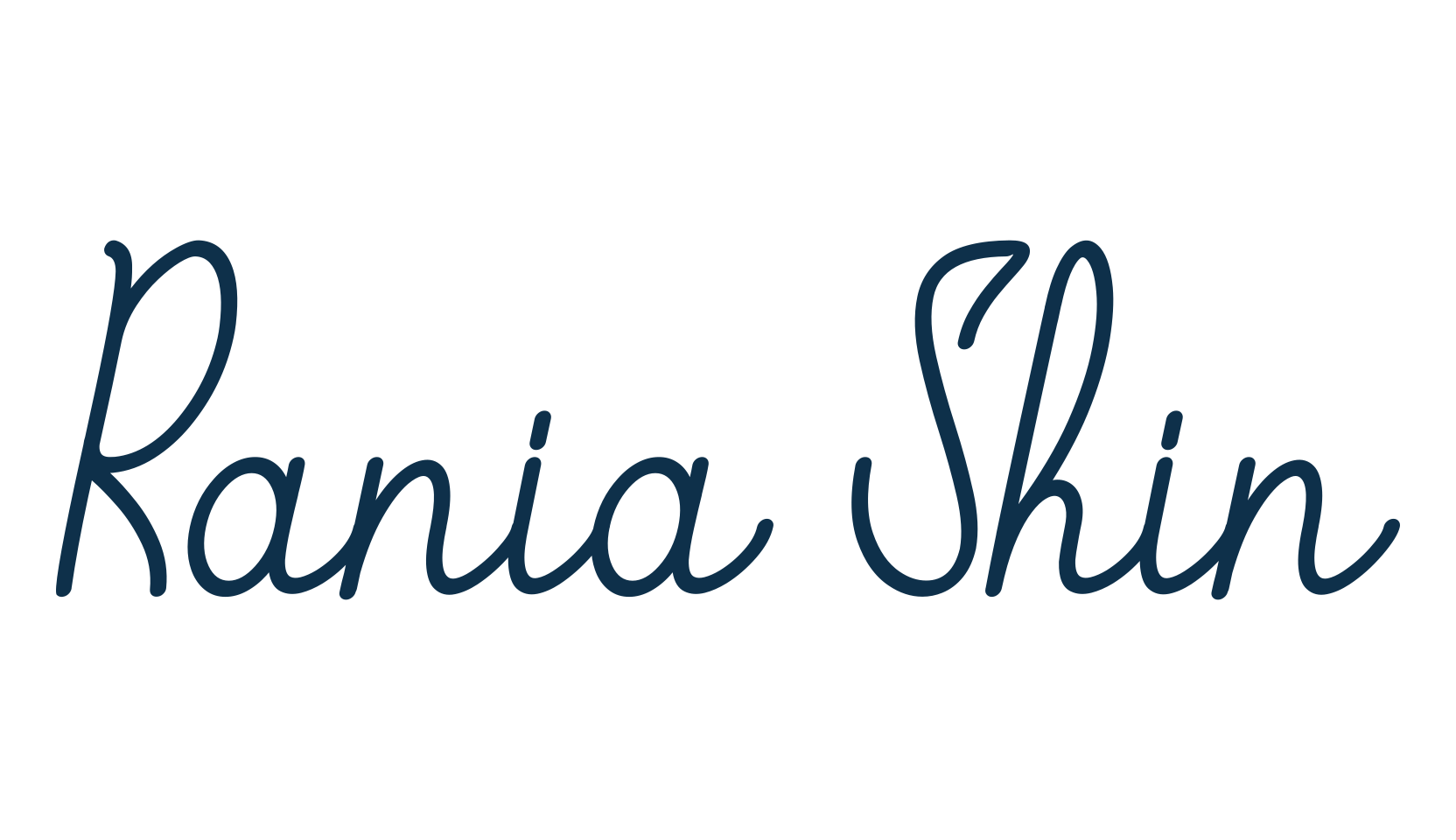 Rania Shin, handwriting font preview