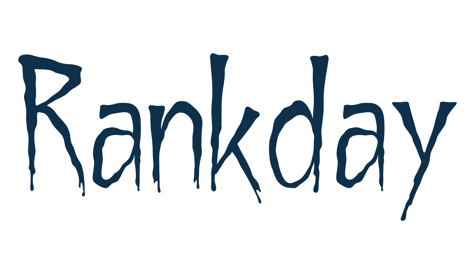 Rankday, halloween font preview