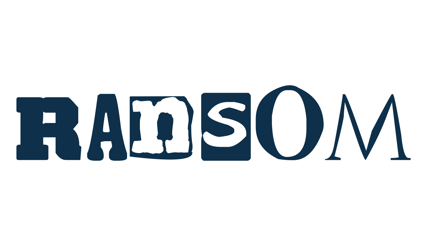 Ransom, decorative font preview