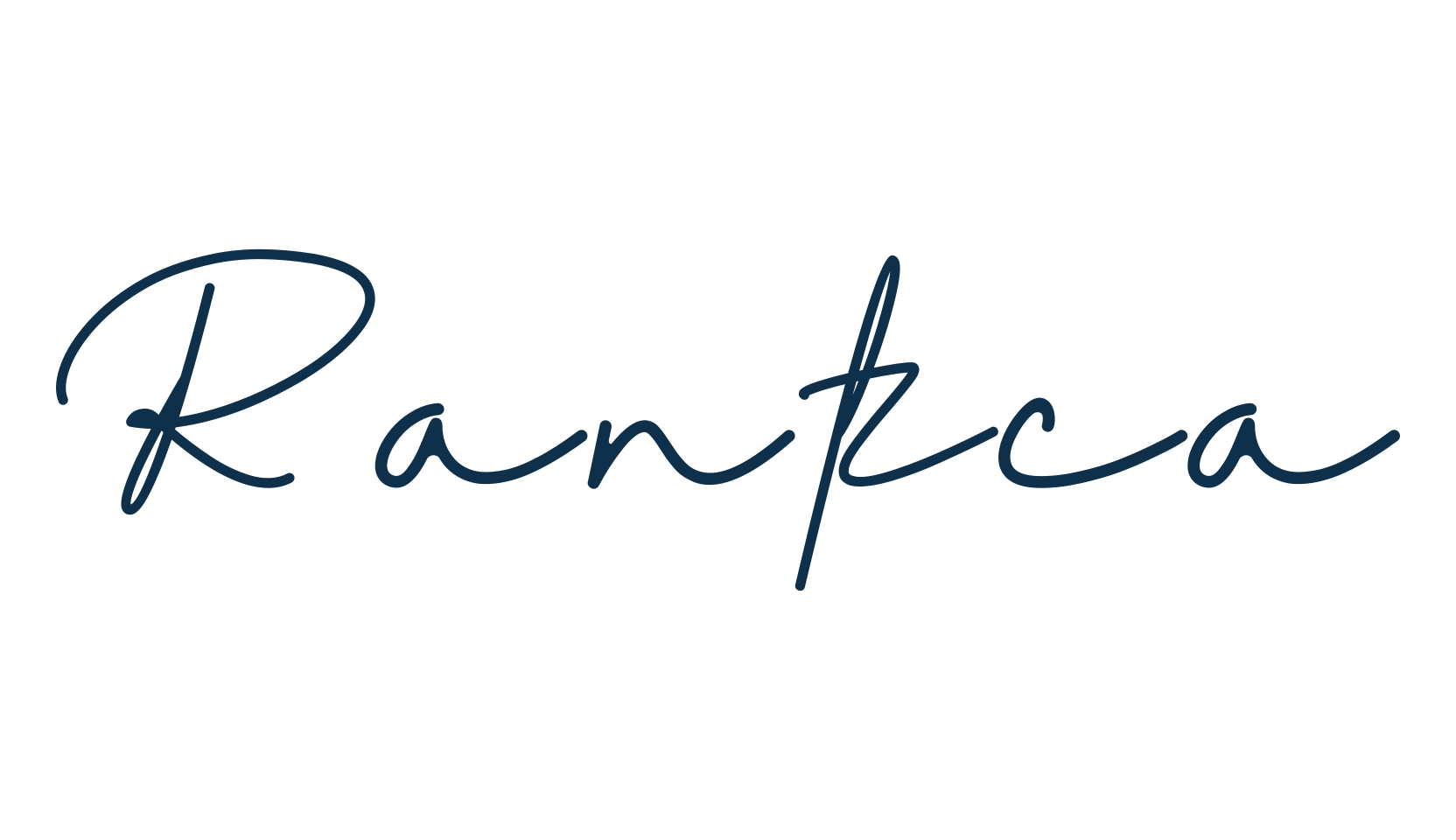 Rantca, handwriting font preview