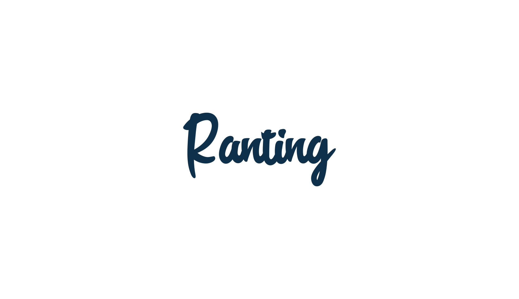 Ranting (ranting), fancy decorative font preview