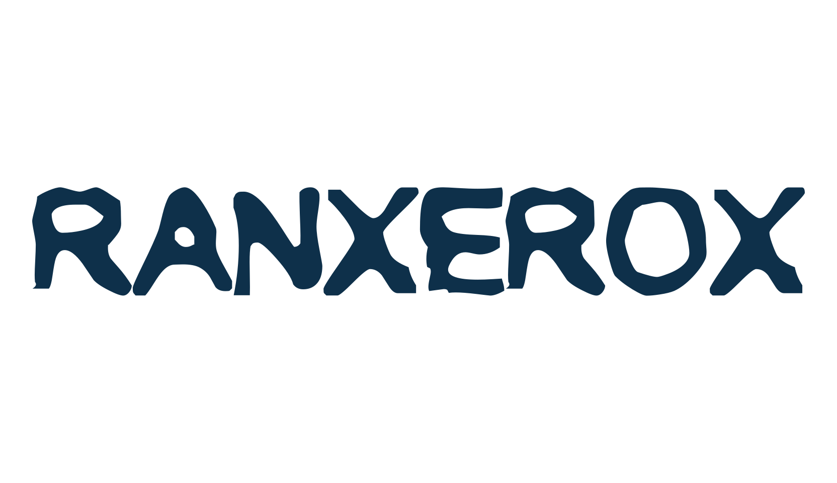Ranxerox, eroded font preview