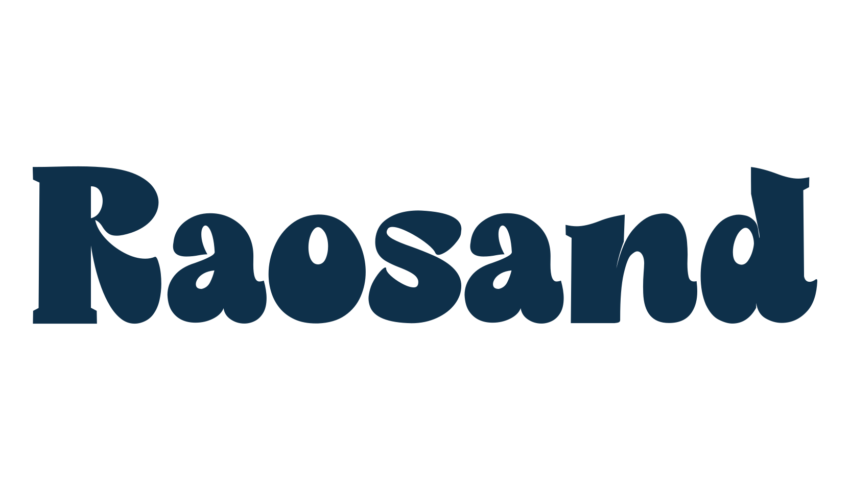 Raosand, fancy retro decorative font preview