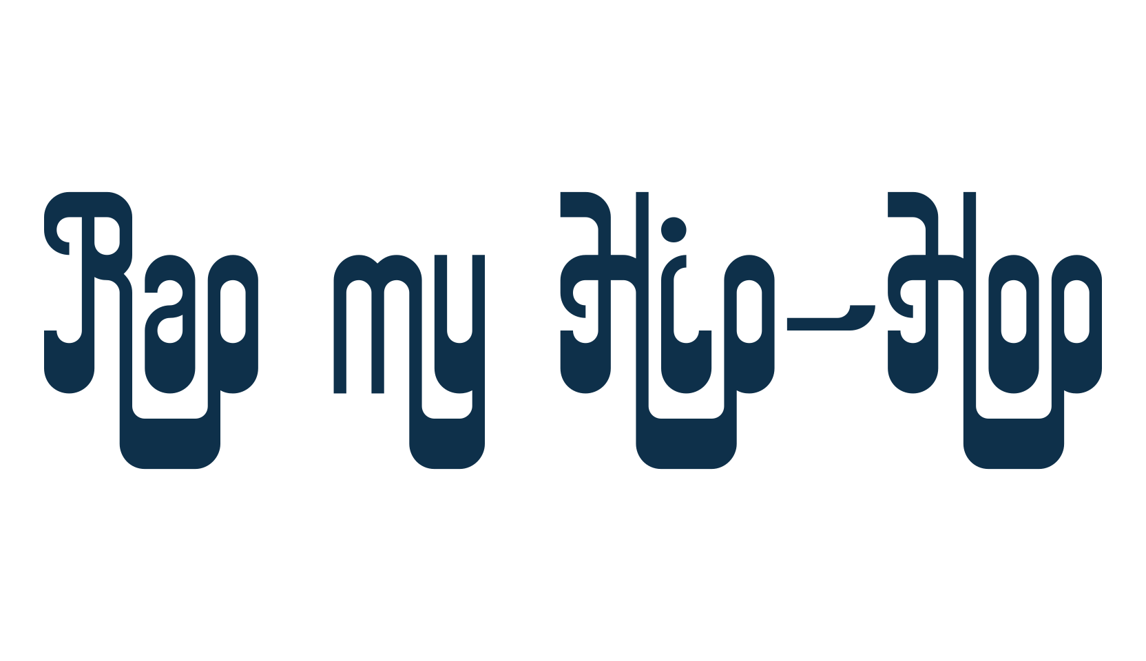 Rap my Hip-Hop, various font preview