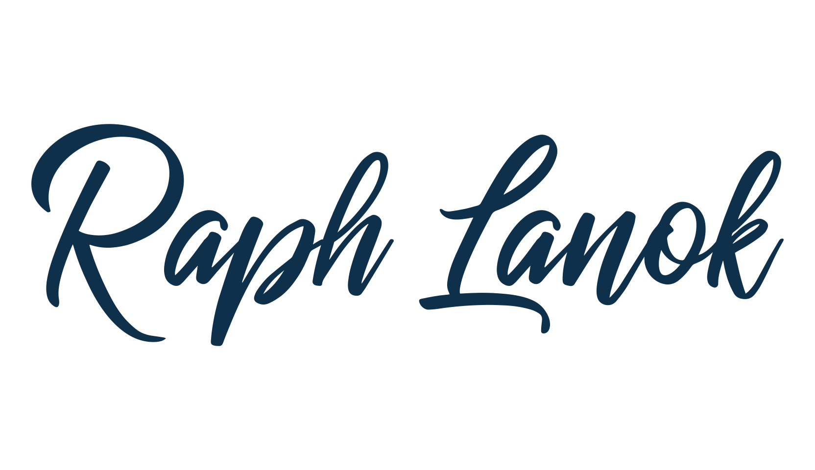 Raph Lanok, script calligraphy fancy decorative font preview