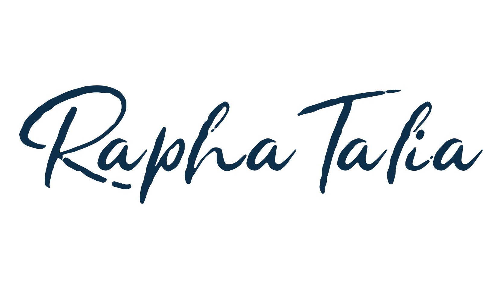 Rapha Talia, brush font preview