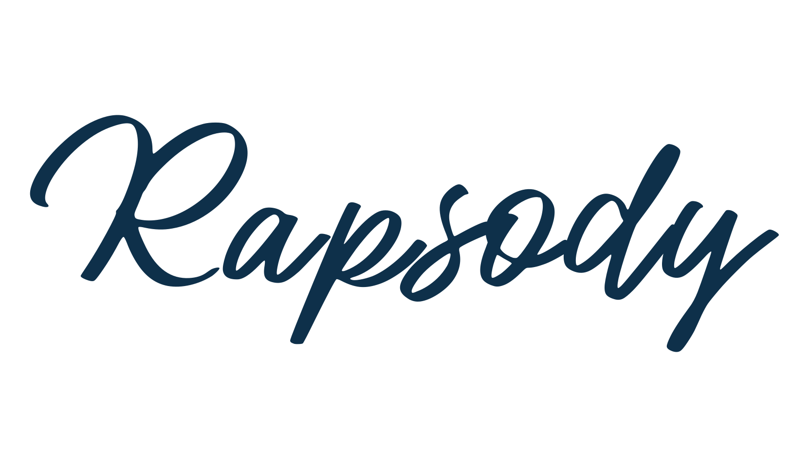 Rapsody, script handwritten fancy decorative calligraphy font preview