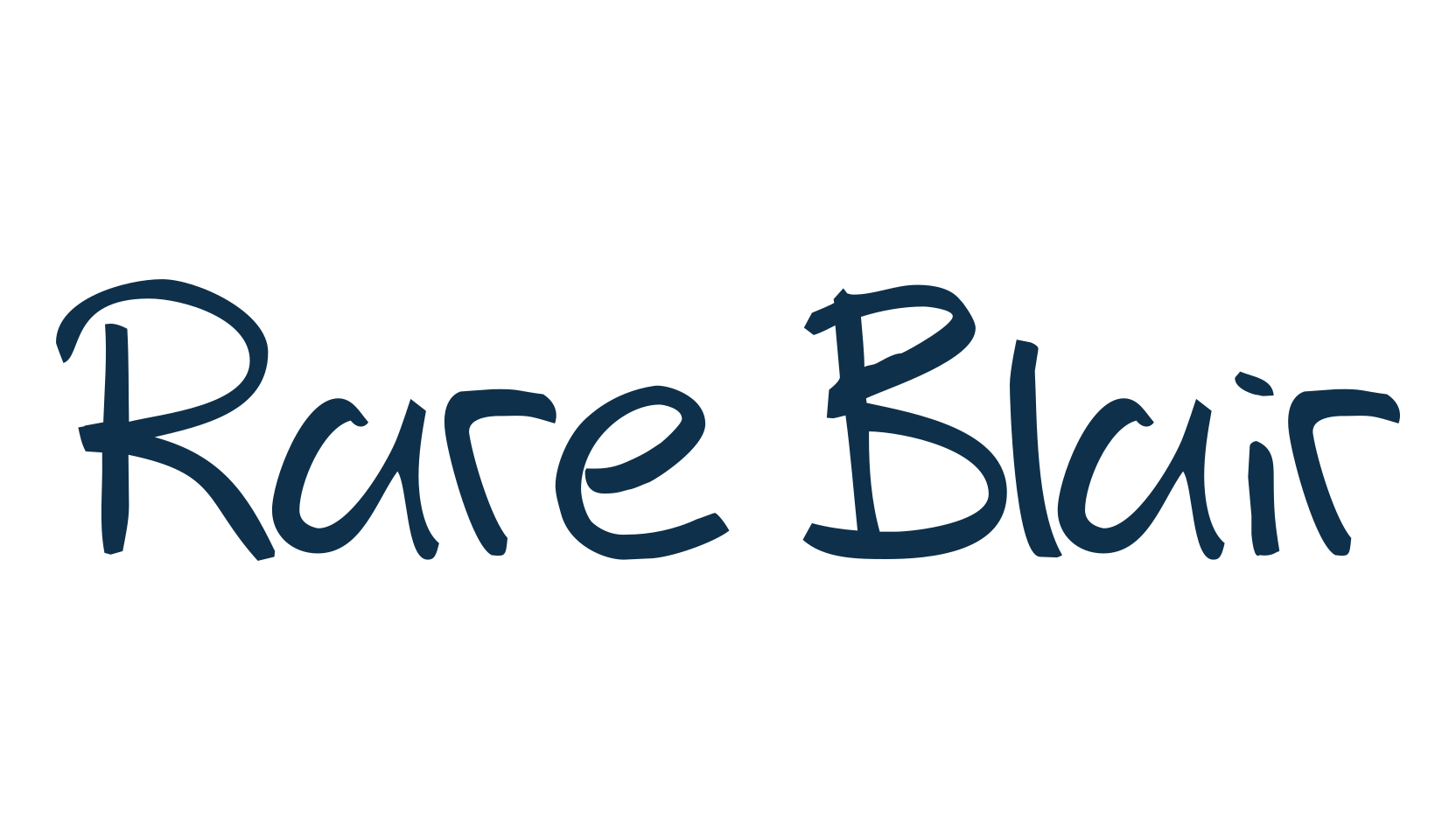Rare Blair, handwriting font preview