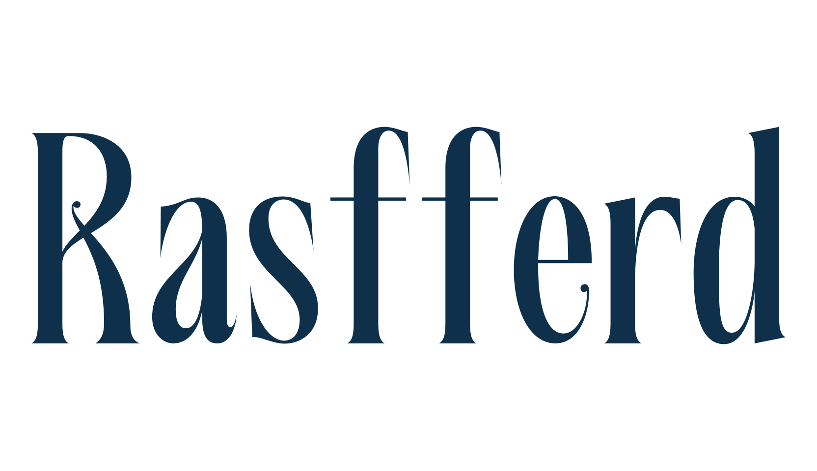 Rasfferd, basic serif font preview