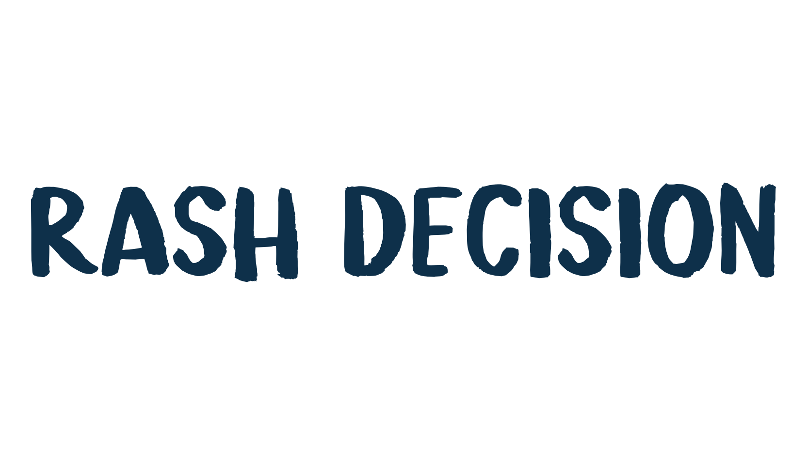 Rash Decision, brush font preview