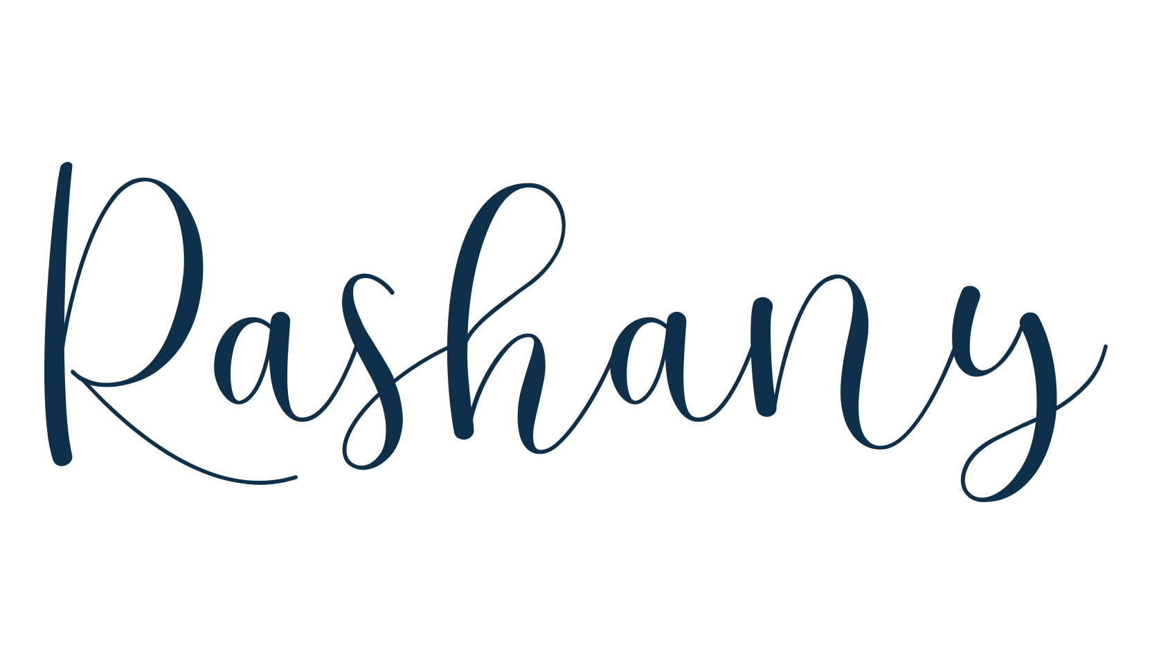 Rashany, fancy decorative font preview