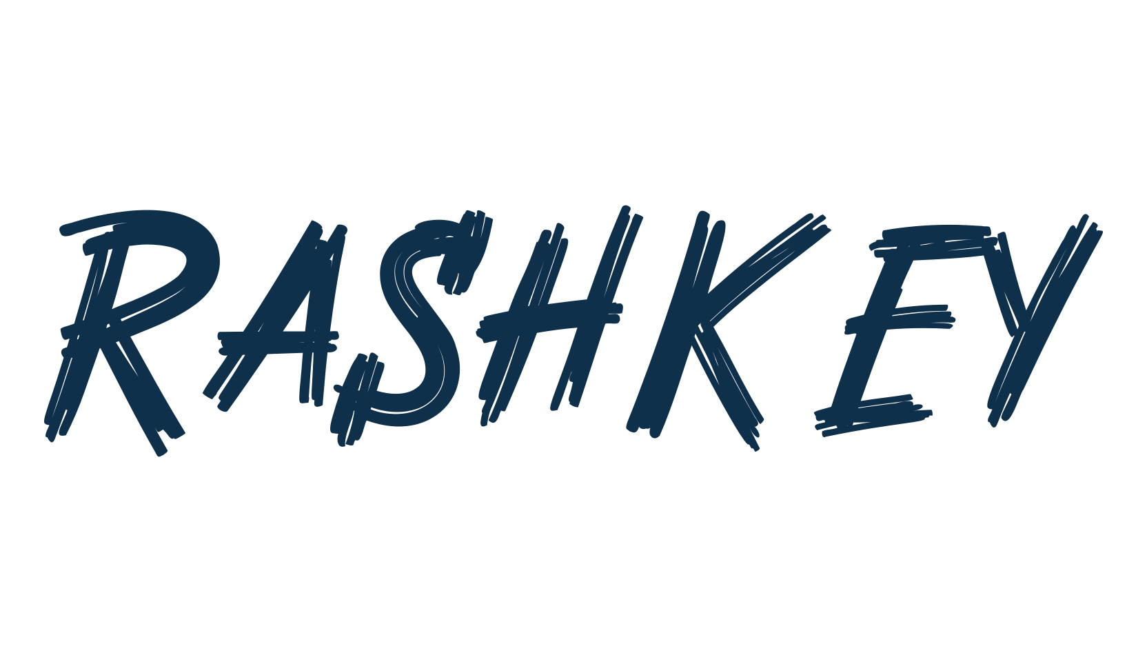 Rashkey, brush font preview
