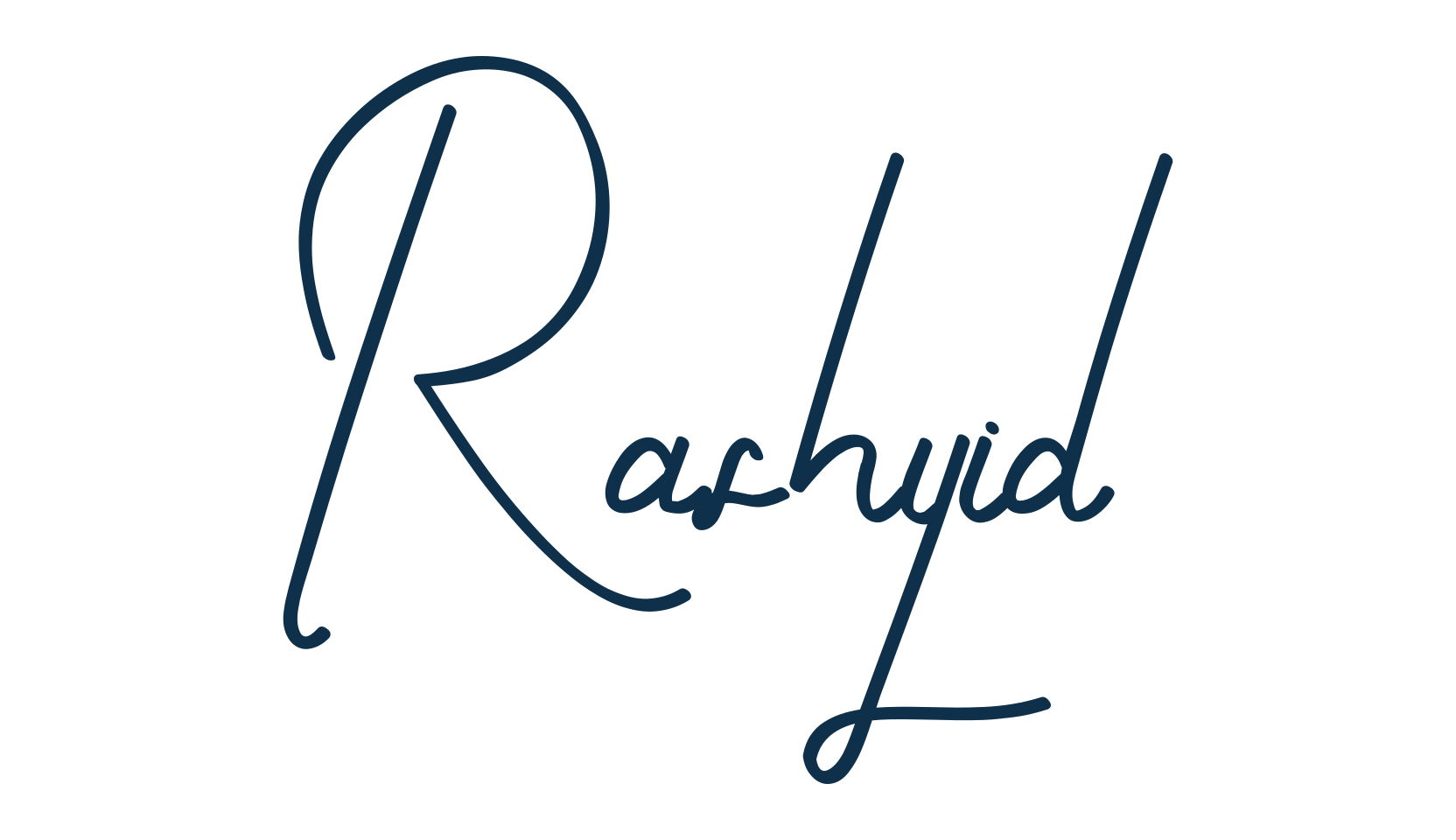 Rashyid, script handwritten fancy decorative calligraphy font preview