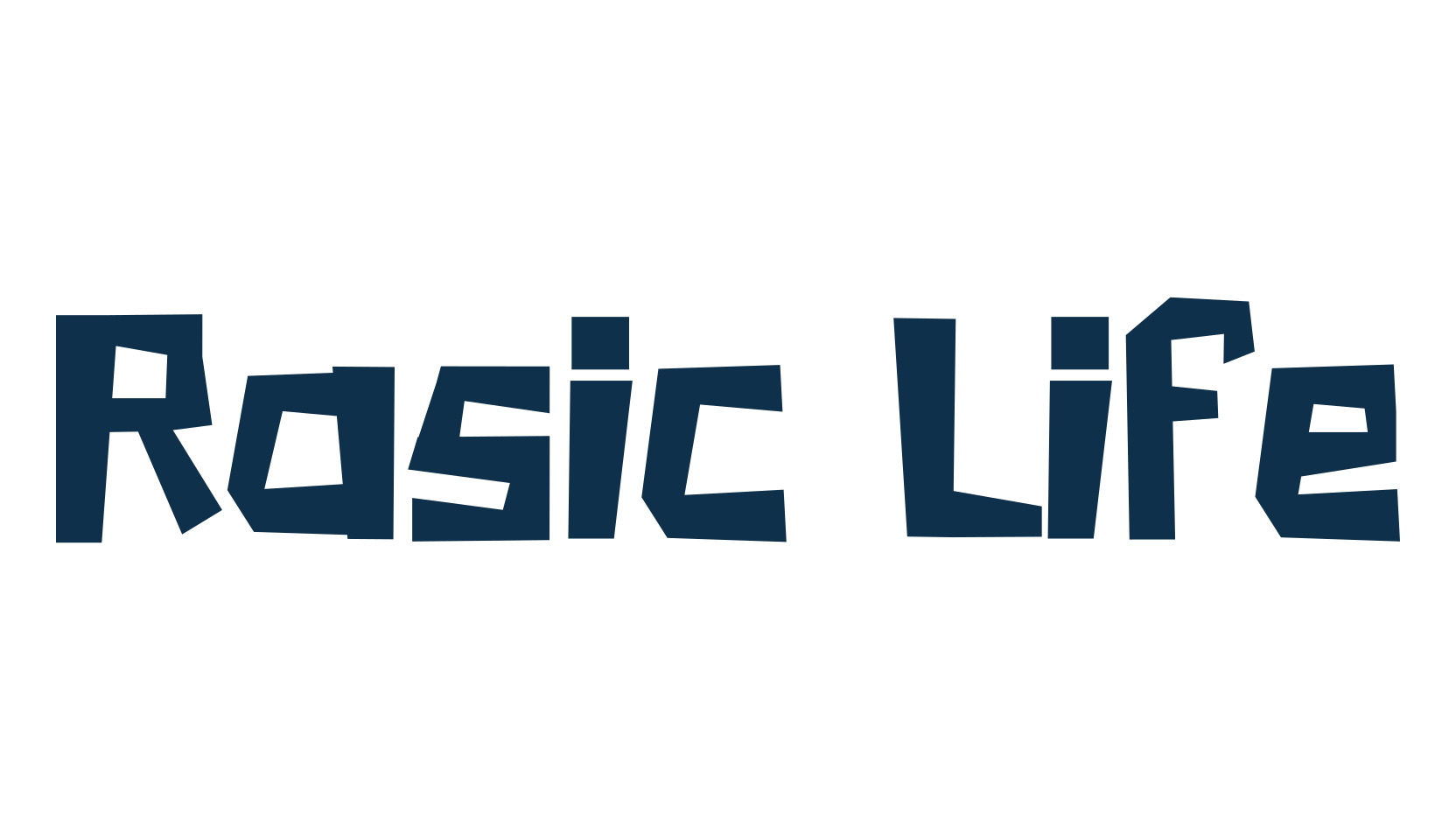 Rasic Life, cartoon font preview