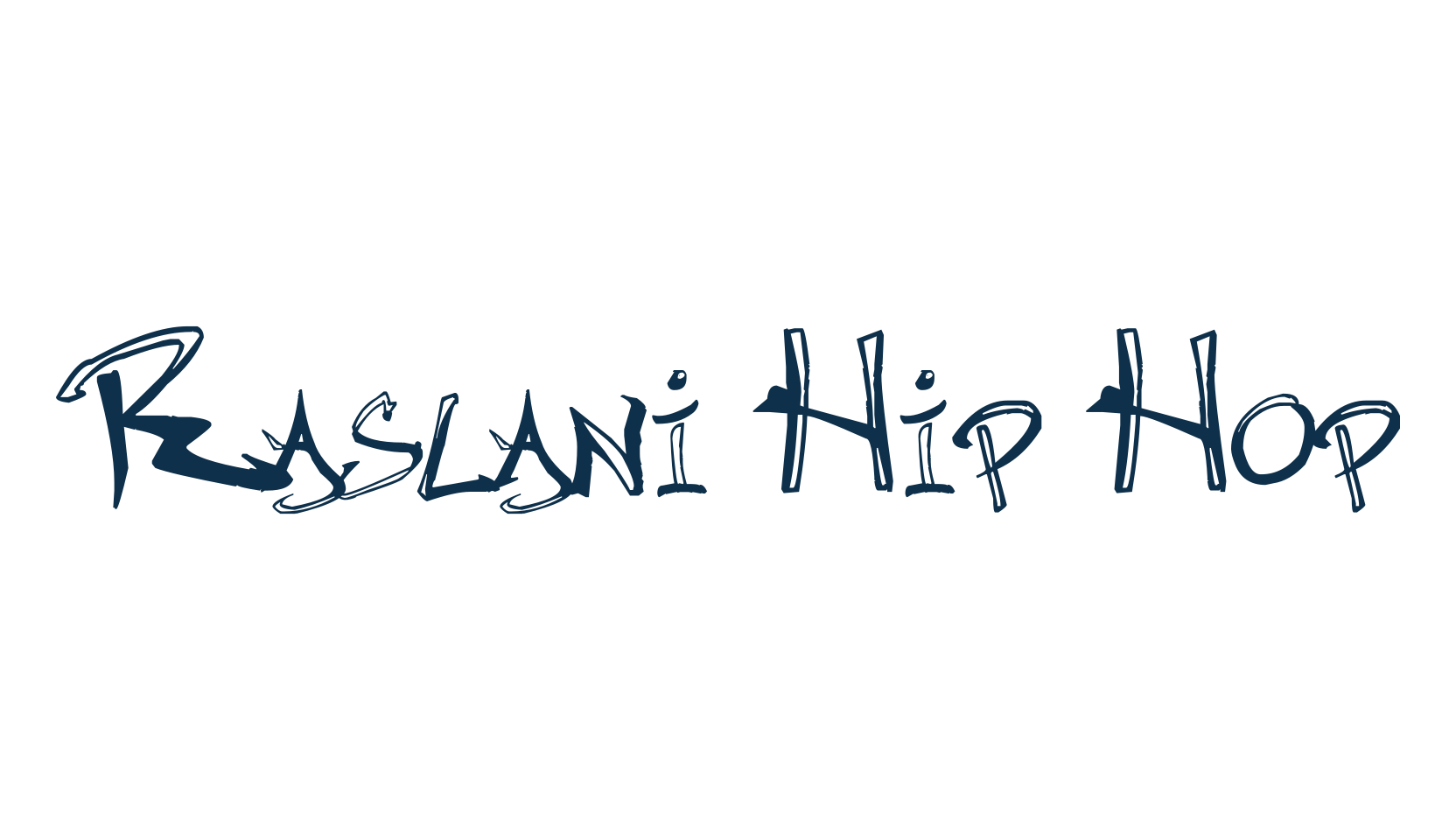 Raslani Hip Hop, graffiti font preview