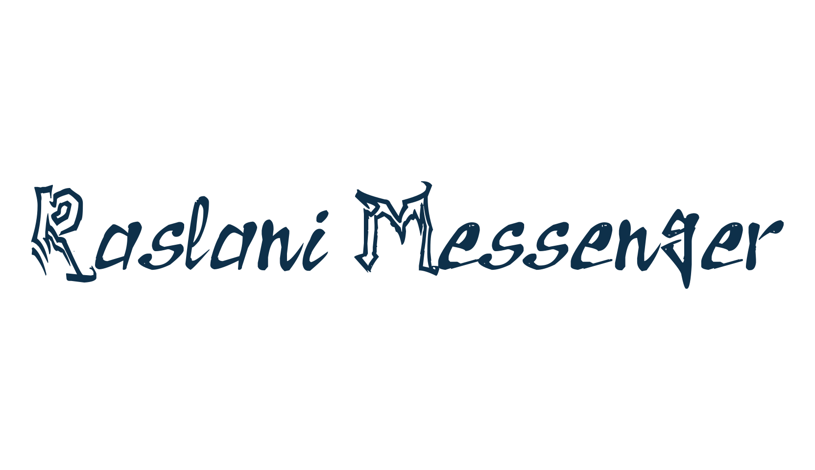 Raslani Messenger, various font preview