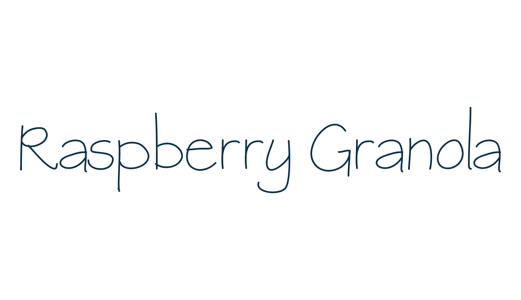 Raspberry Granola, display market font preview
