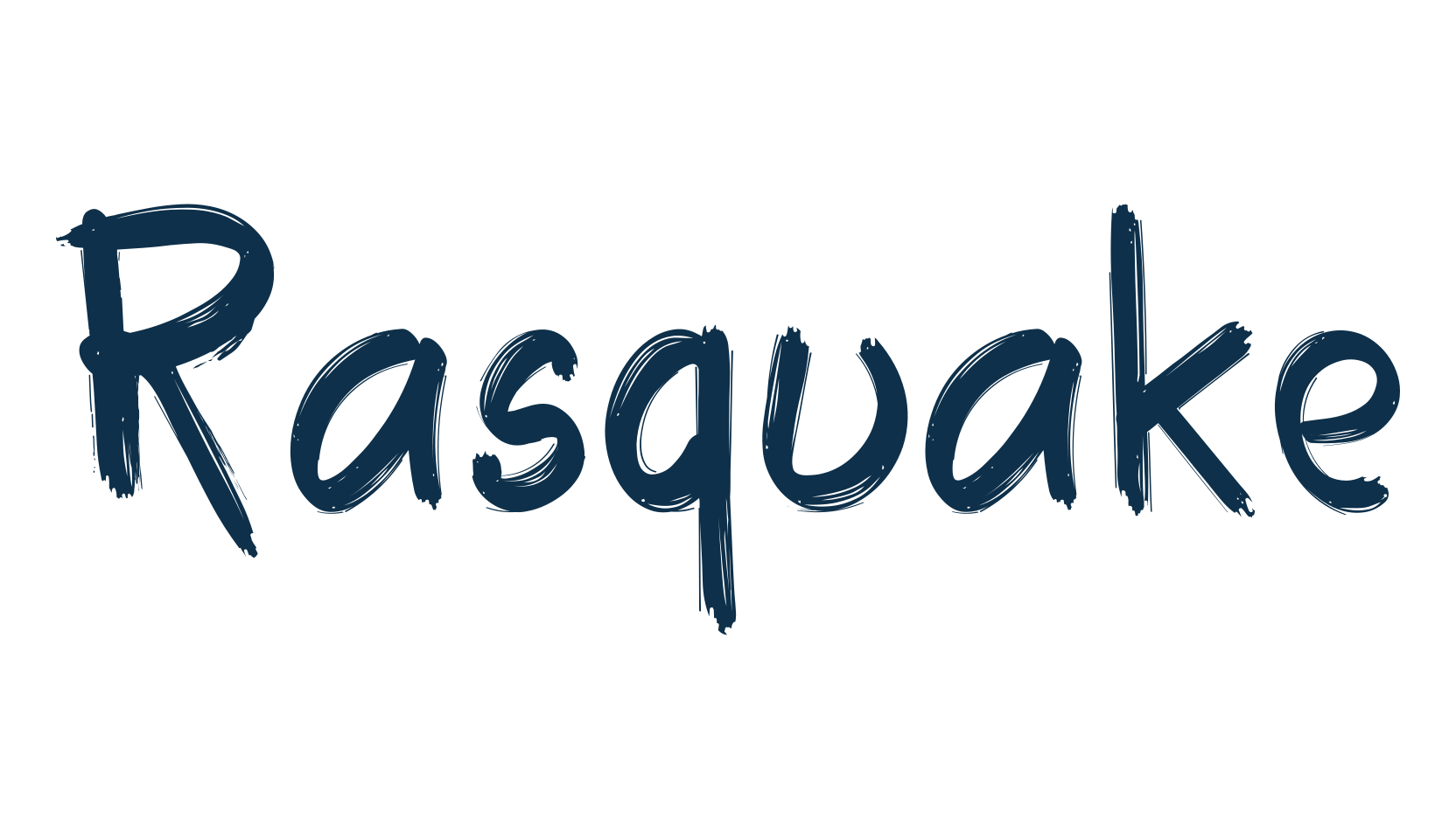 Rasquake, brush font preview