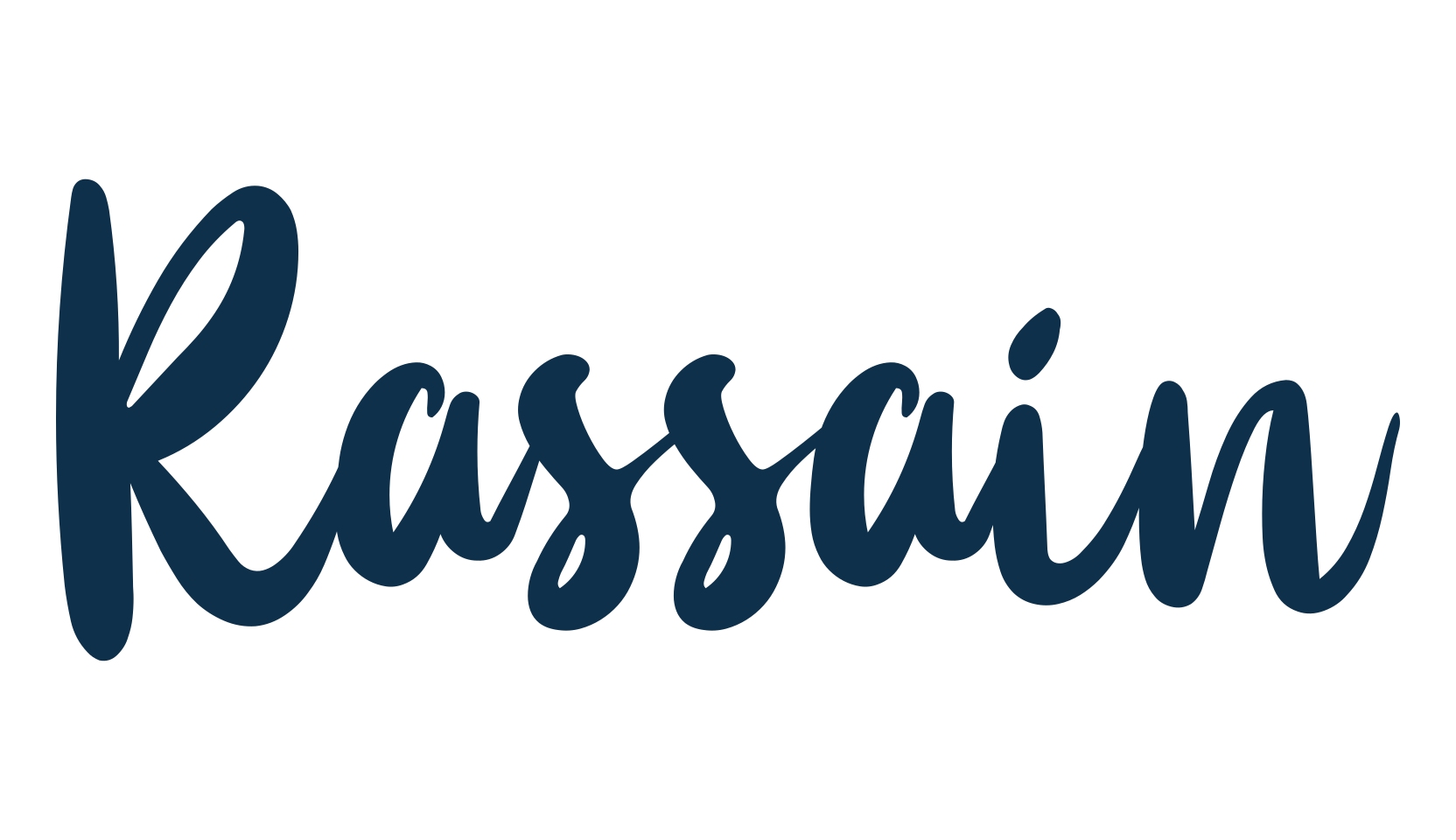 Rassain, script handwritten fancy decorative calligraphy font preview