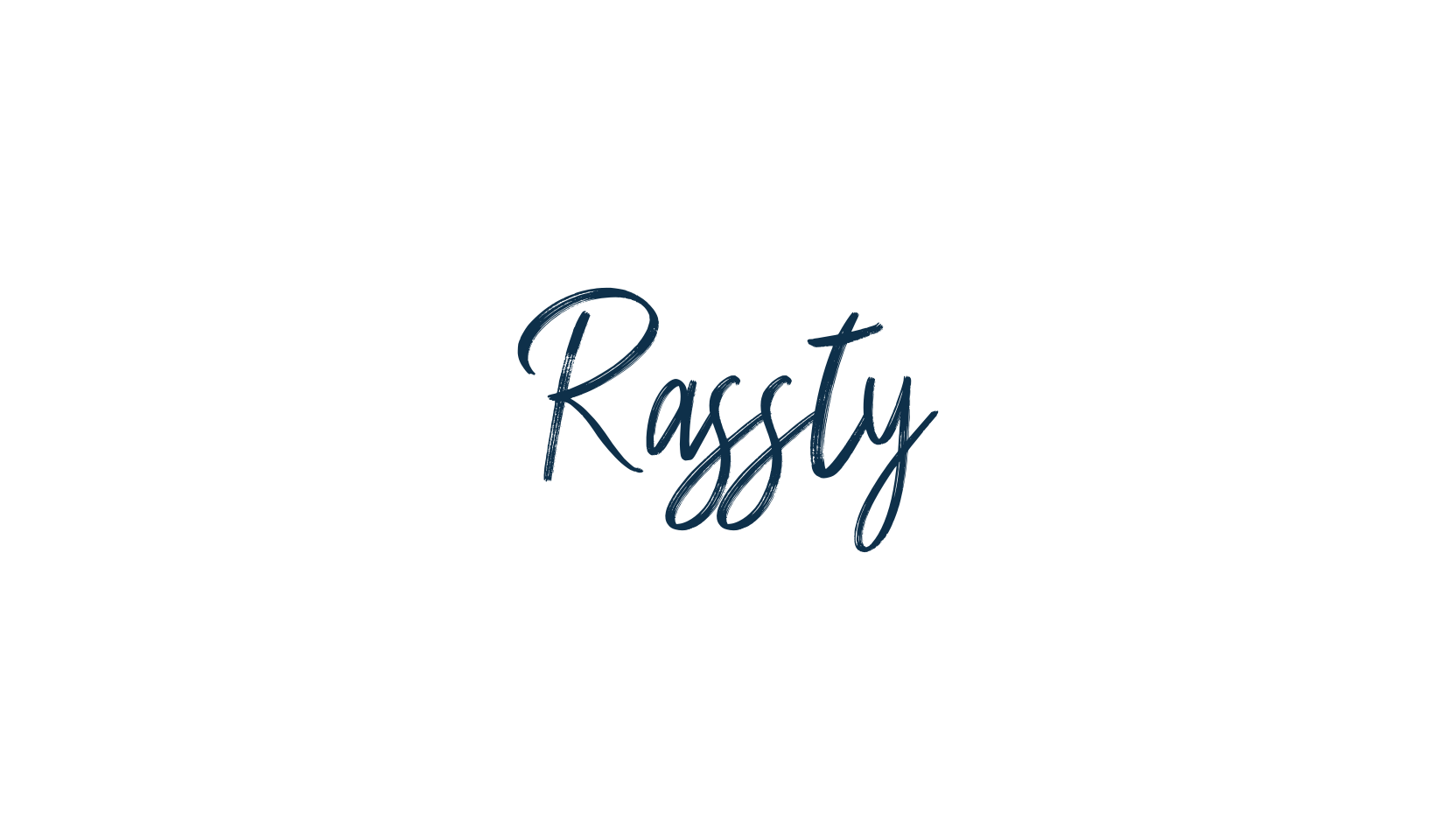 Rassty, brush font preview