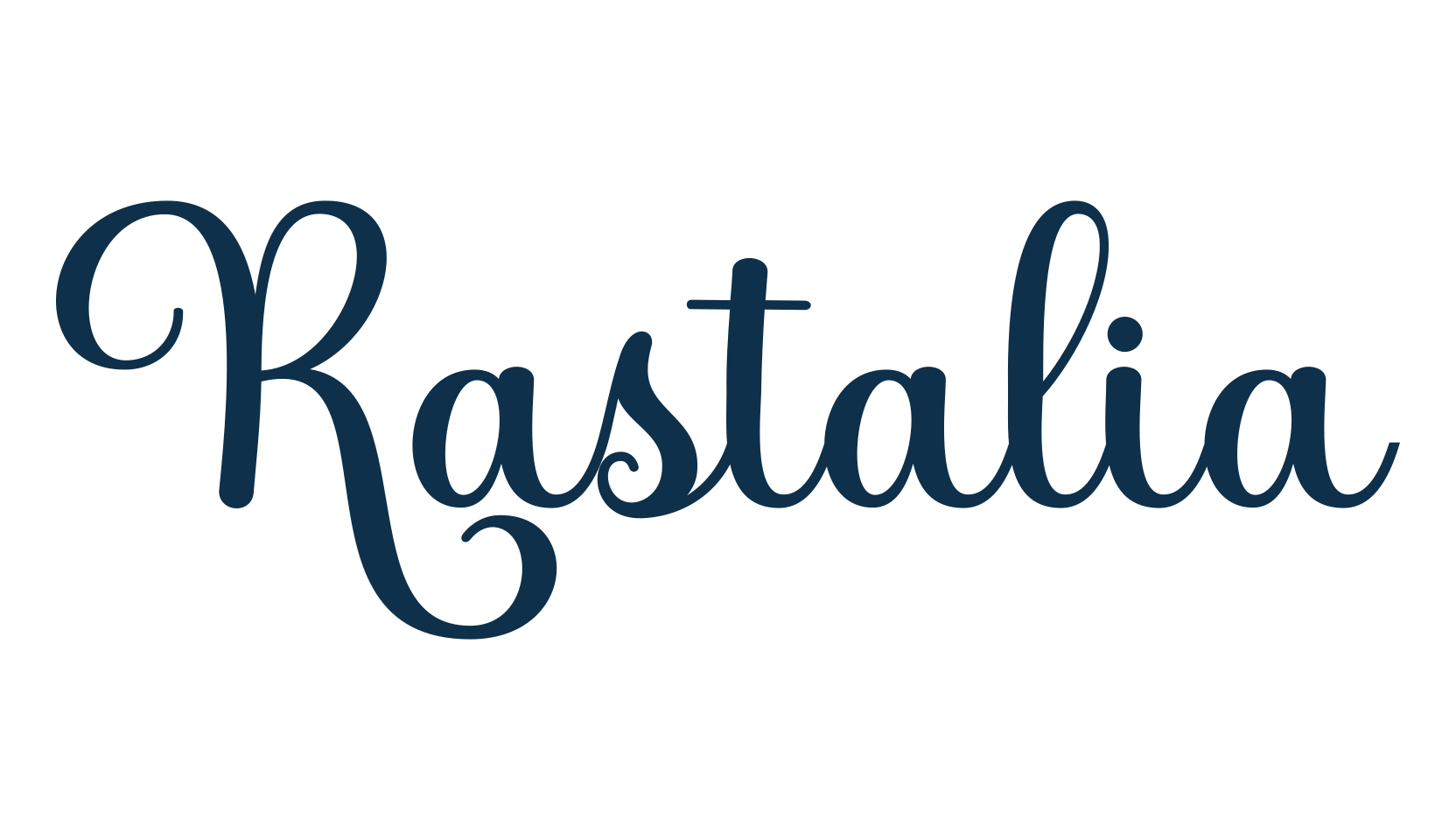 Rastalia, script calligraphy fancy decorative font preview