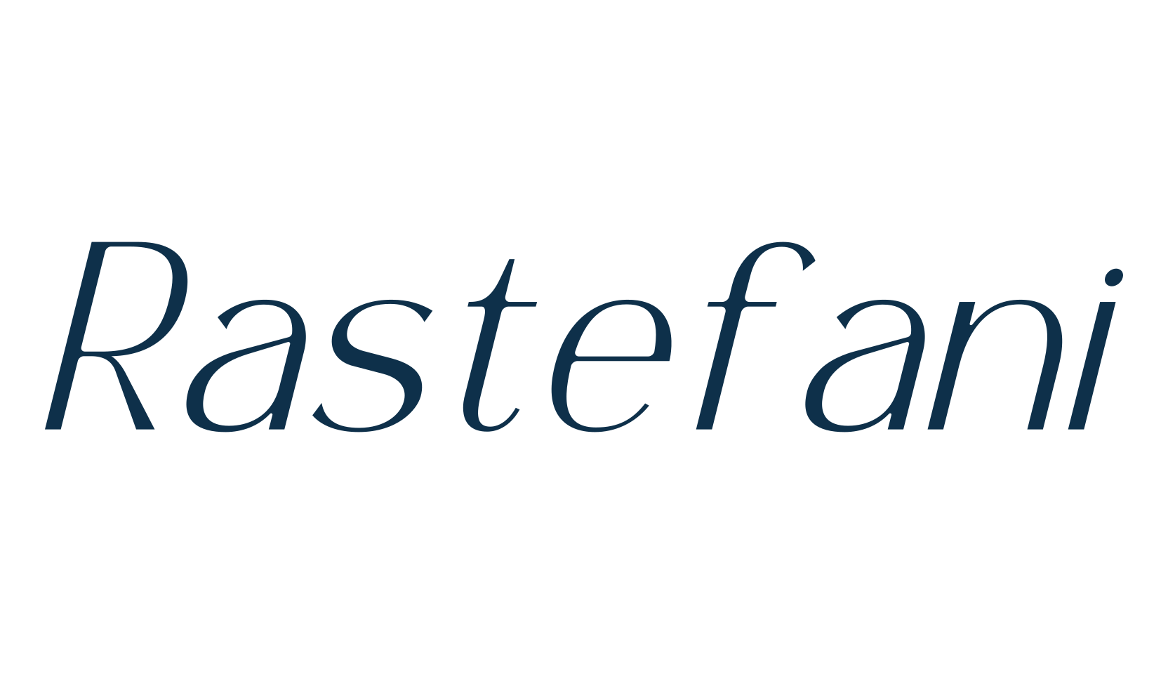 Rastefani, sans serif font preview