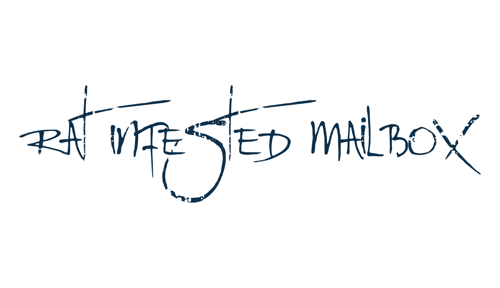 Rat Infested Mailbox, trash font preview