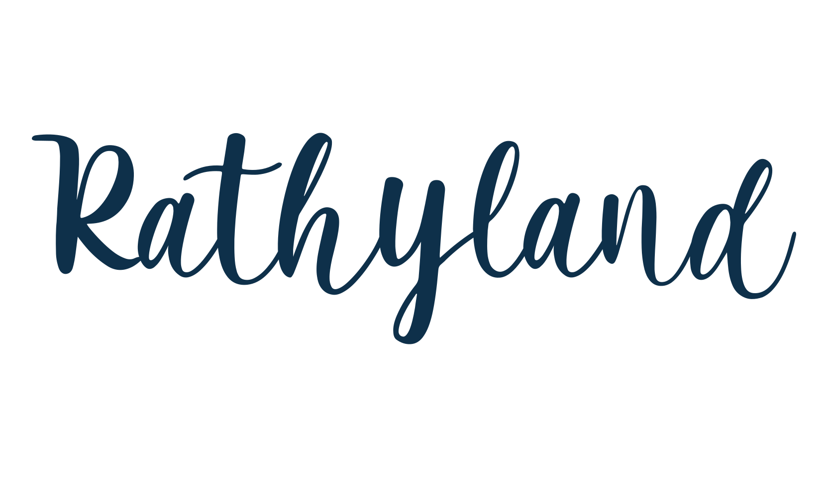 Rathyland, handwriting font preview