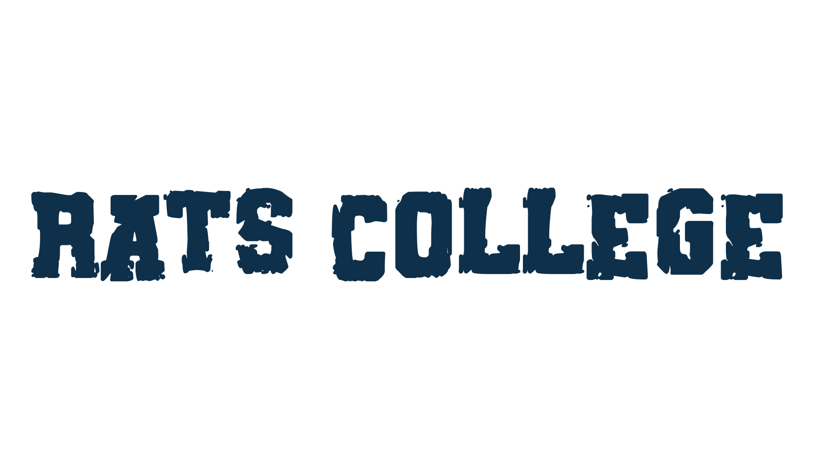Rats College, destroy font preview