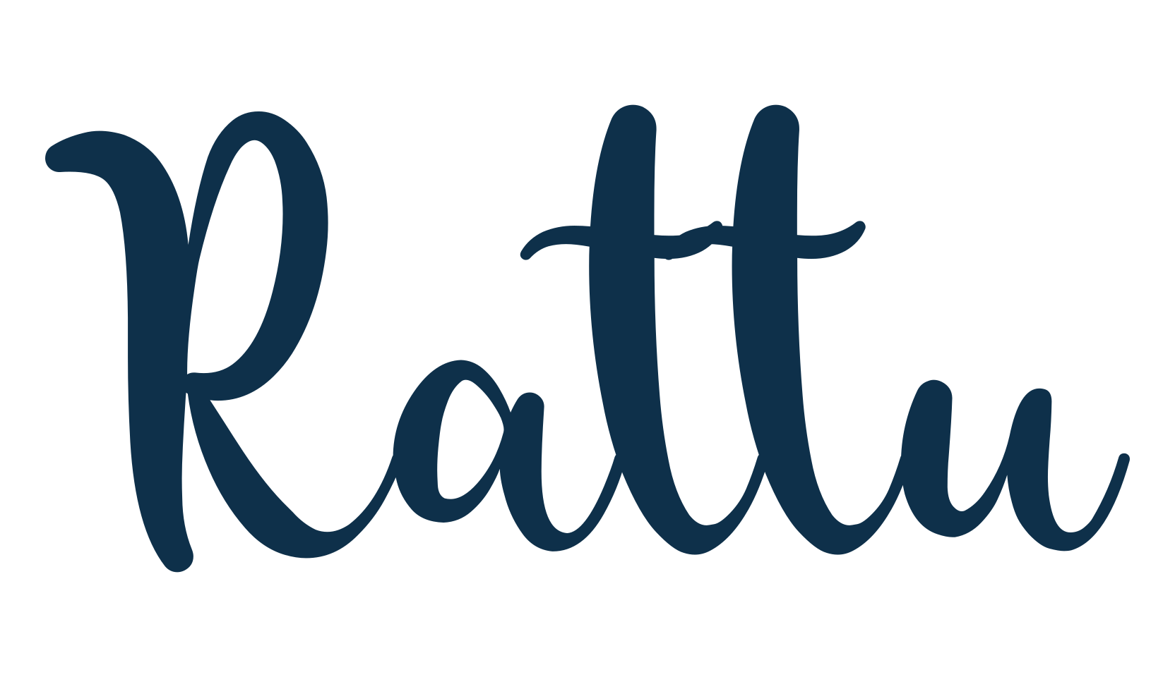 Rattu, calligraphy font preview