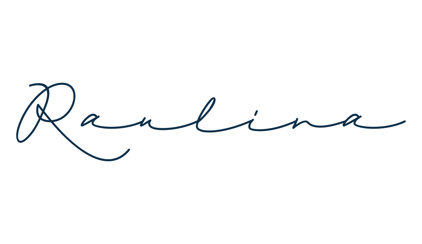 Raulina, handwriting font preview