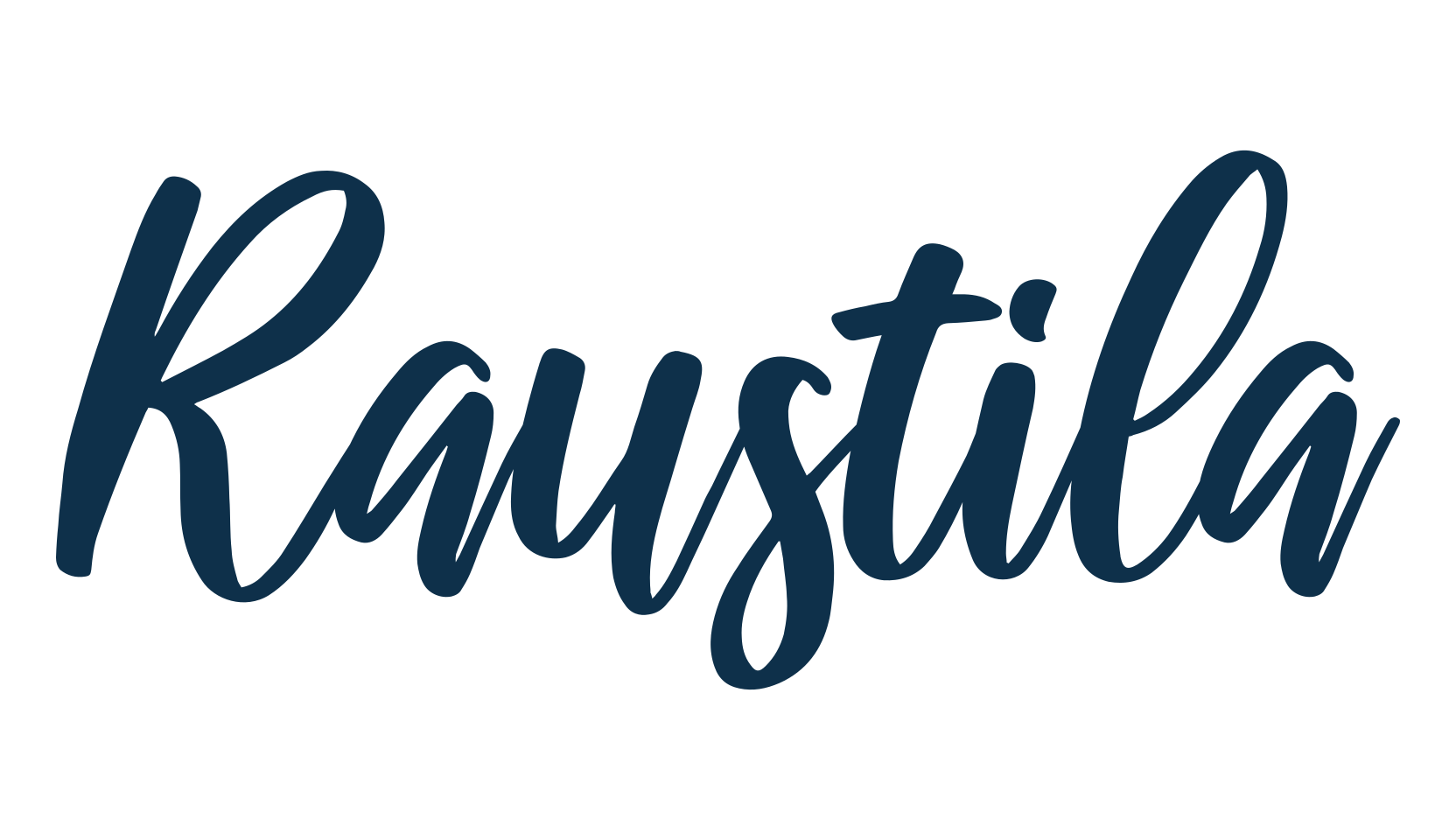 Raustila, script handwritten fancy decorative calligraphy font preview