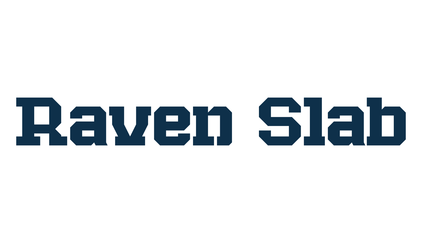 Raven Slab, fancy various basic font preview