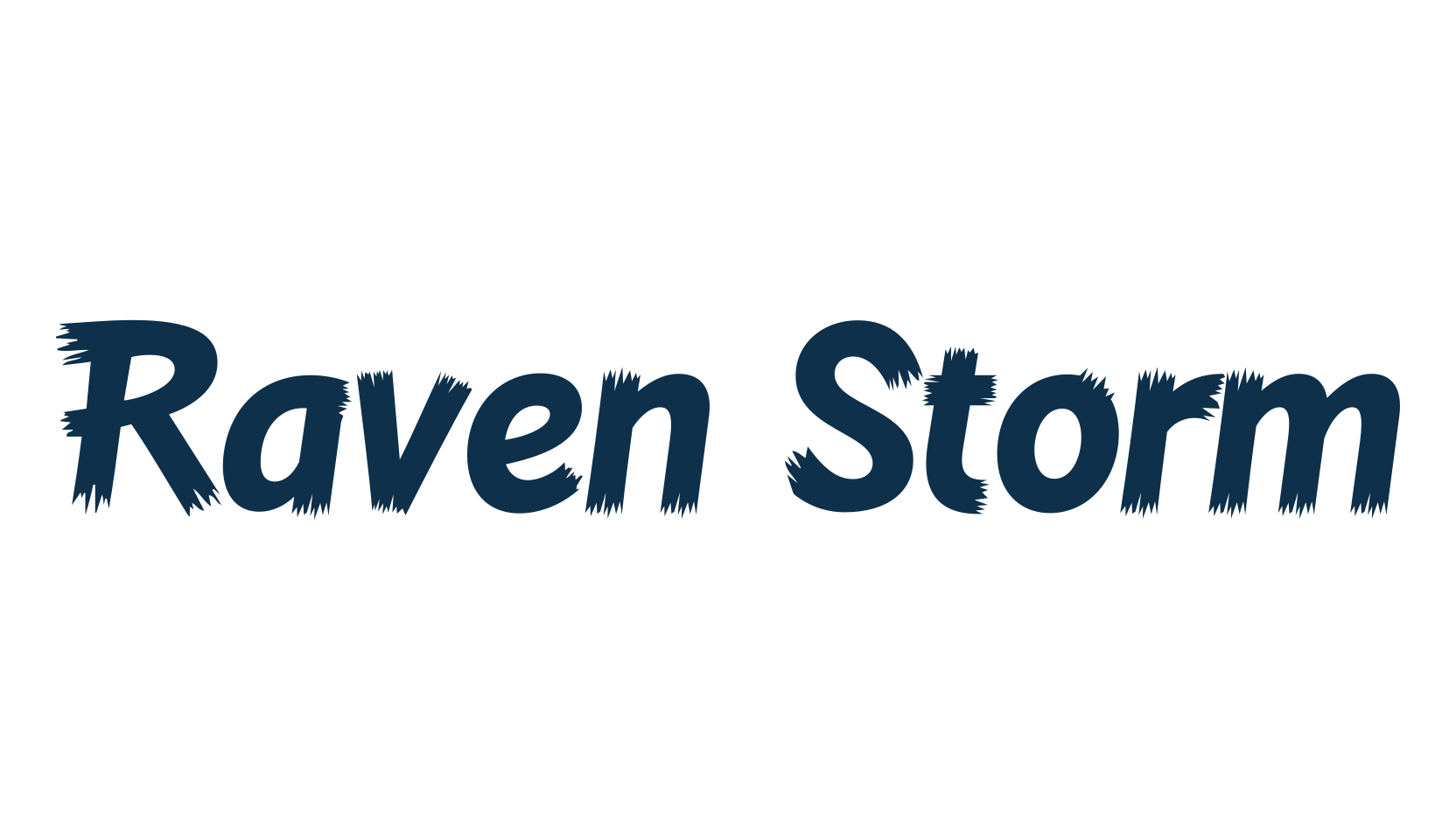 Raven Storm, fancy decorative font preview