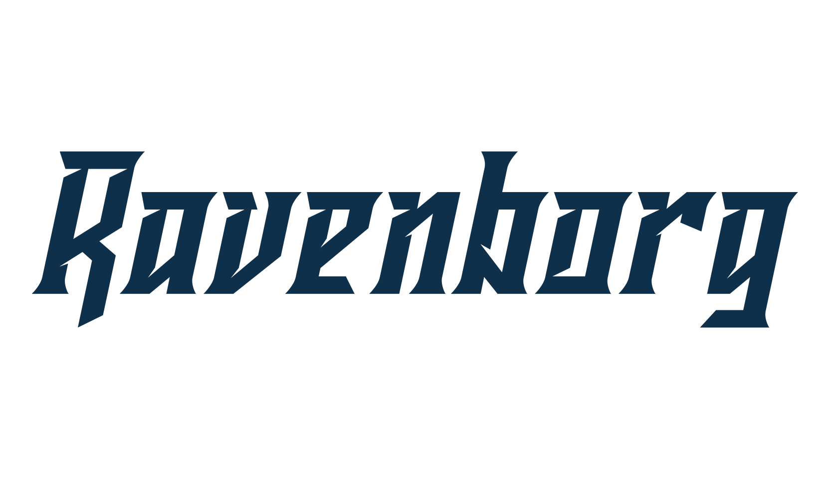 Ravenborg, gothic modern font preview