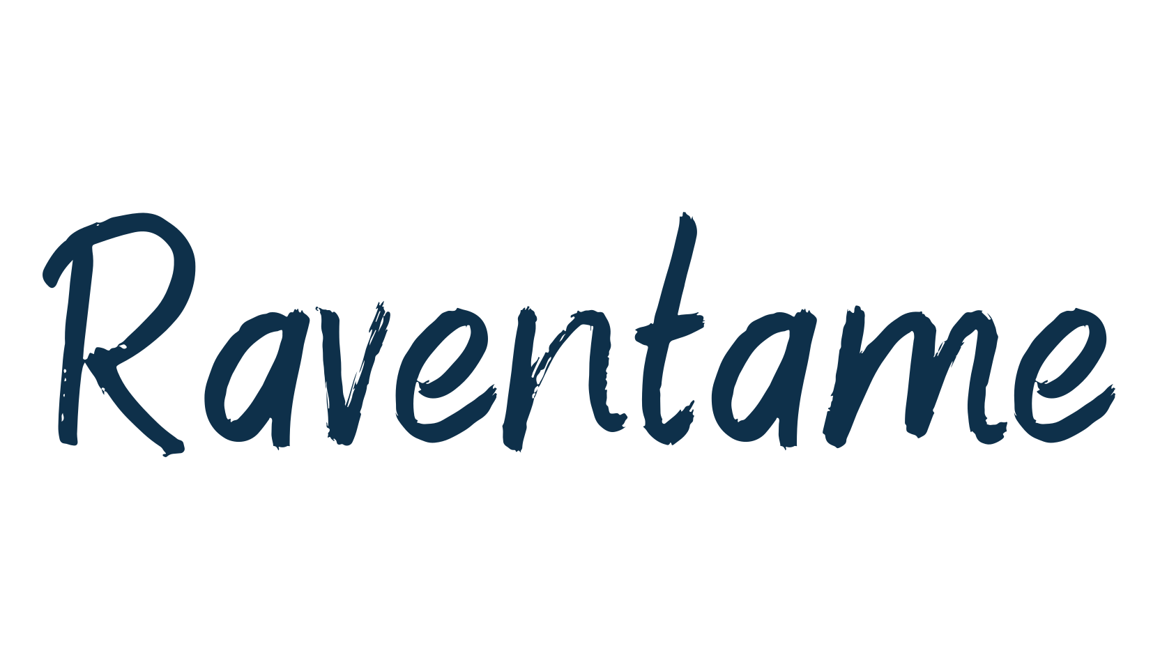 Raventame, brush font preview