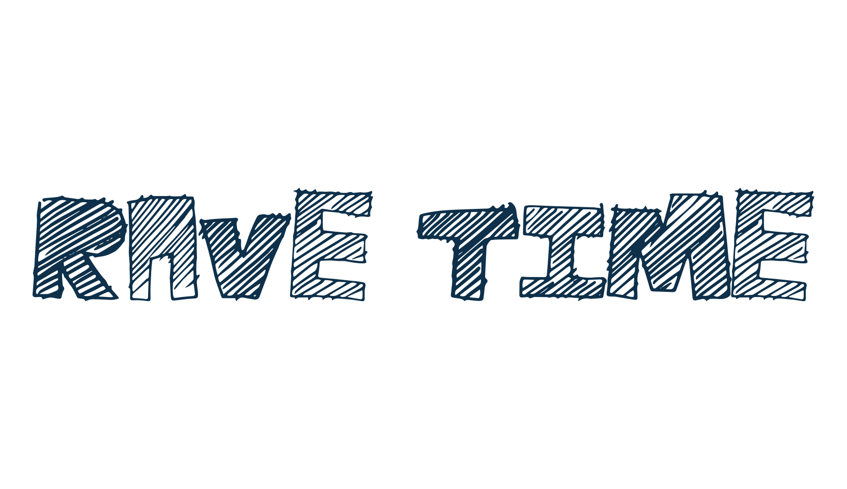 Rave Time, fancy cartoon decorative font preview