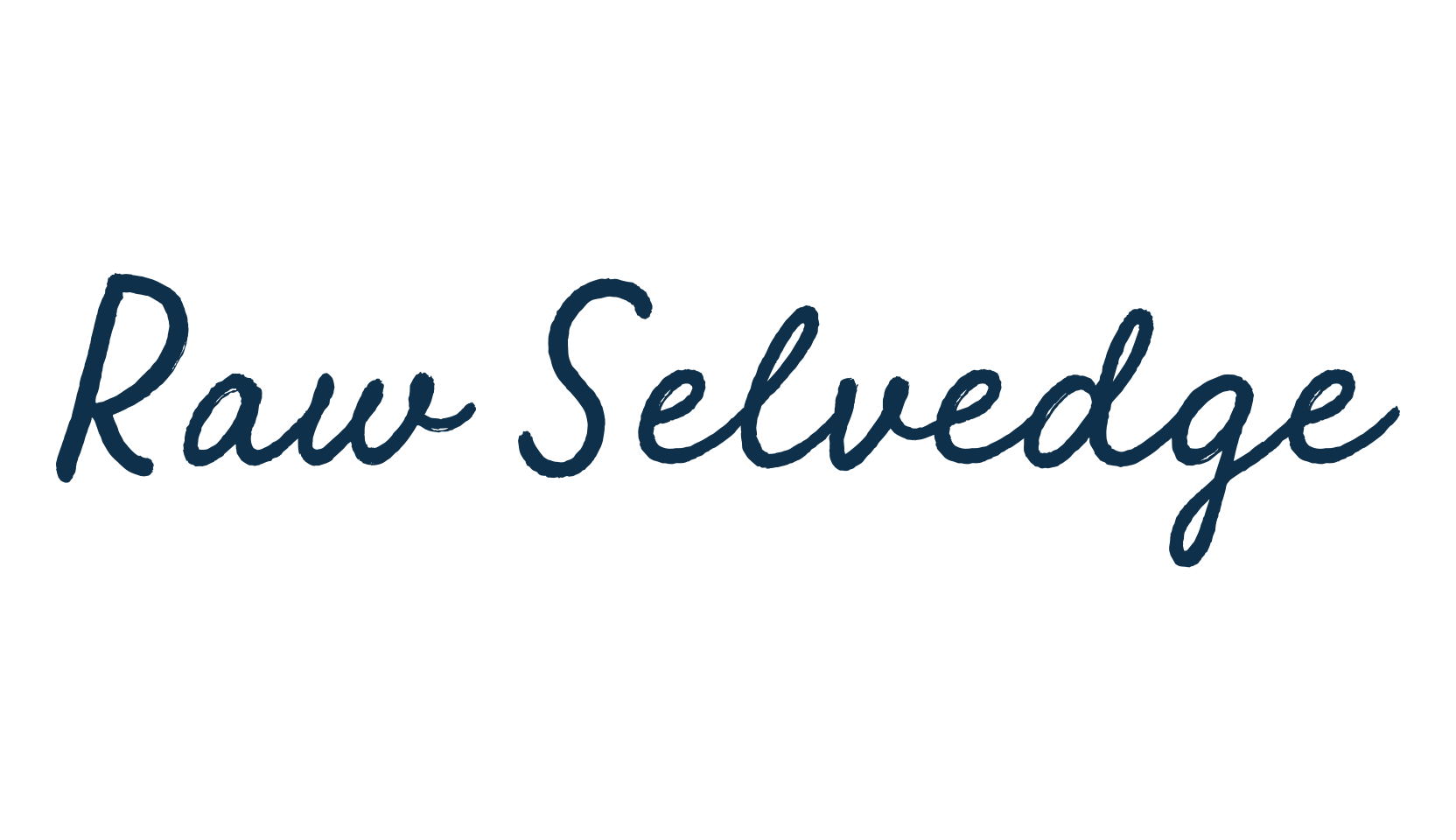 Raw Selvedge, script handwritten fancy decorative calligraphy font preview