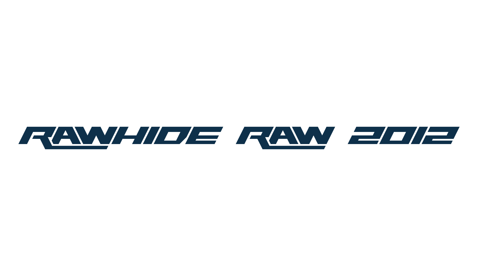 Rawhide Raw 2012, various font preview
