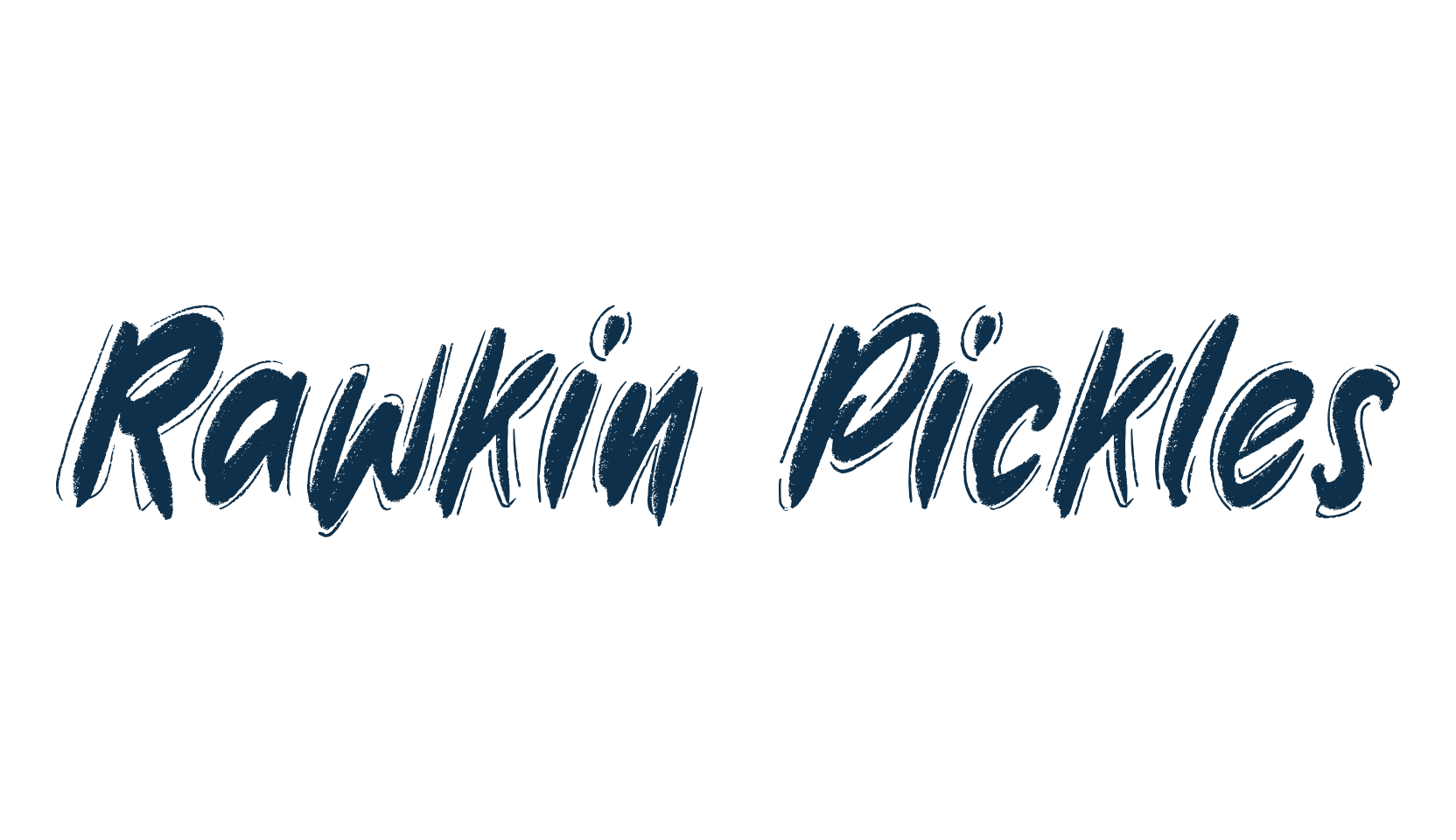 Rawkin Pickles, various font preview