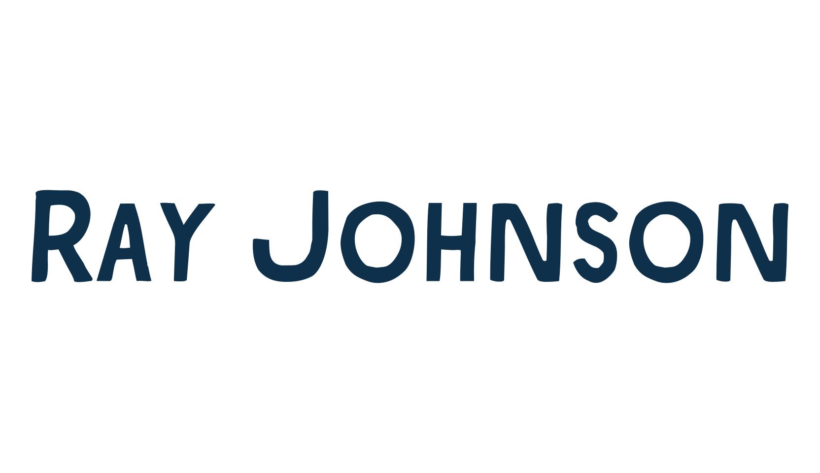 Ray Johnson, cartoon font preview