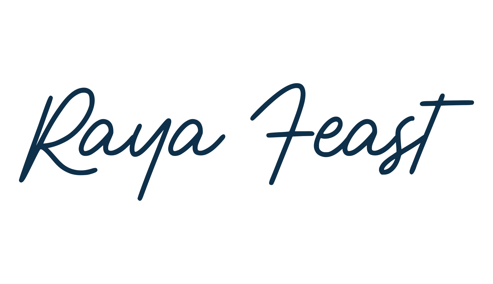 Raya Feast, handwriting font preview
