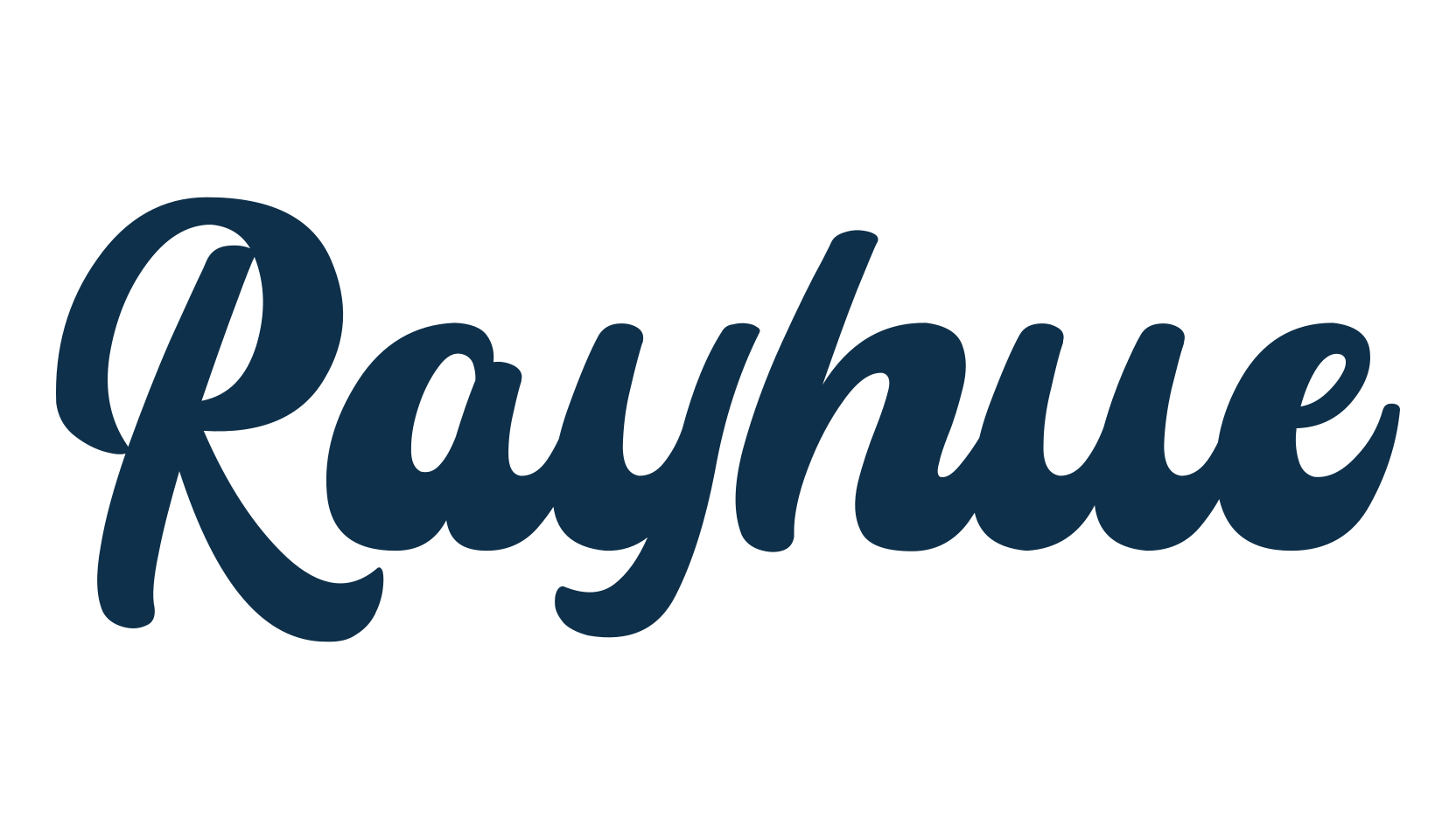 Rayhue, old school font preview