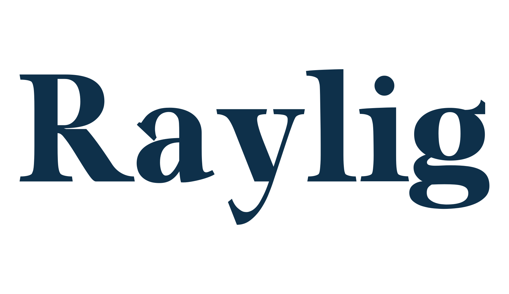 Raylig, serif font preview