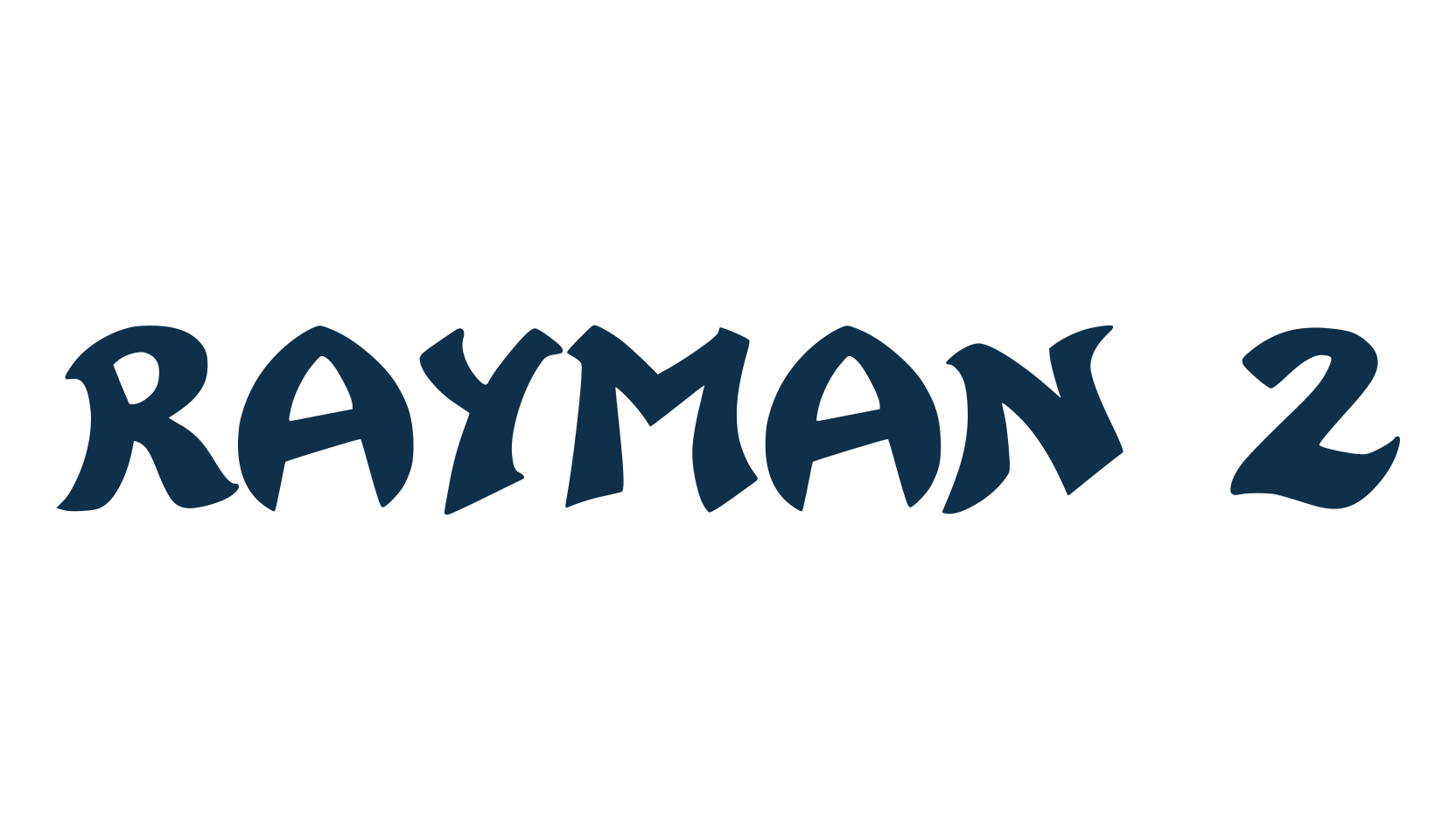 Rayman 2, fancy decorative font preview