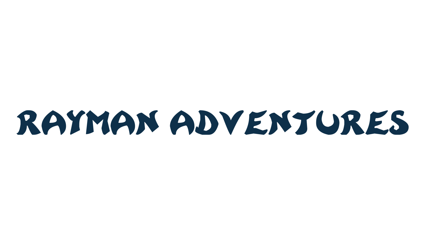Rayman Adventures, cartoon font preview