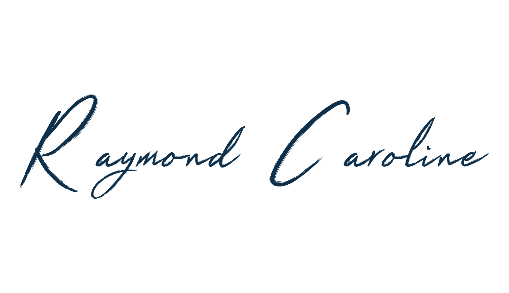 Raymond Caroline, handwriting font preview
