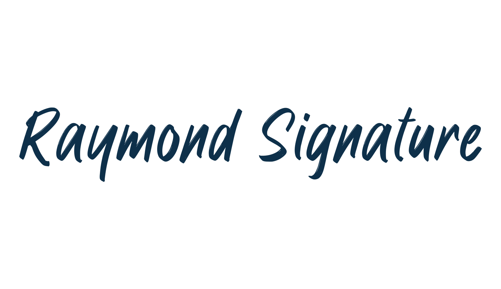 Raymond Signature, script brush fancy decorative calligraphy font preview