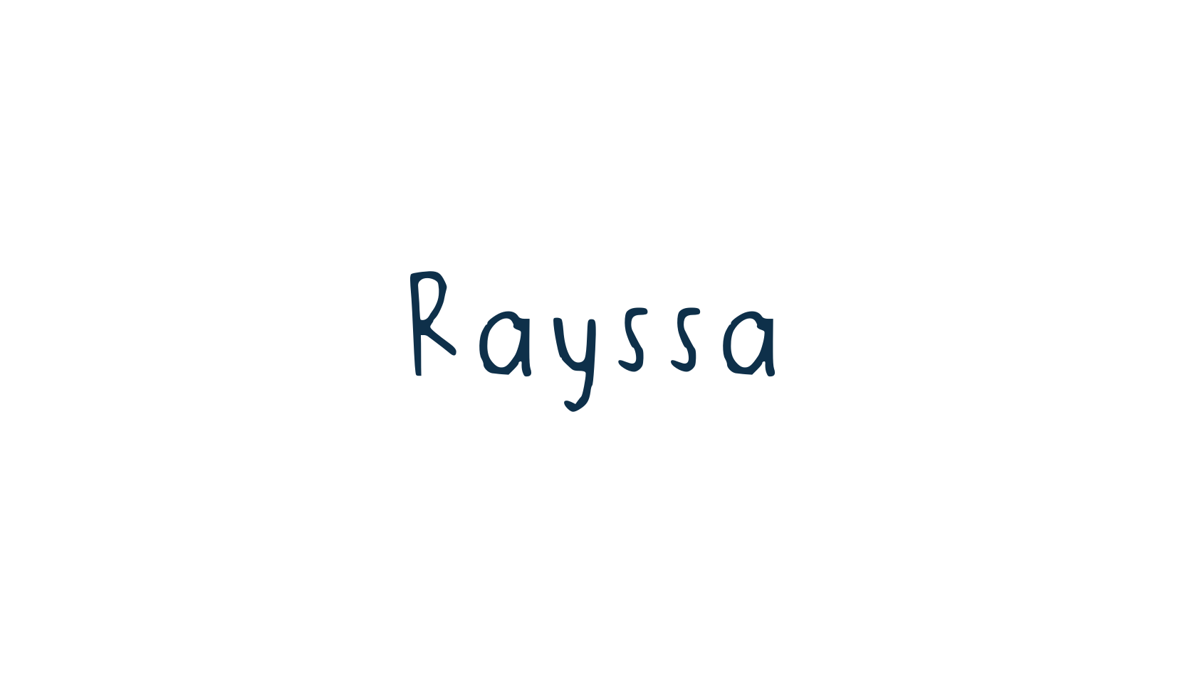 Rayssa, handwriting font preview